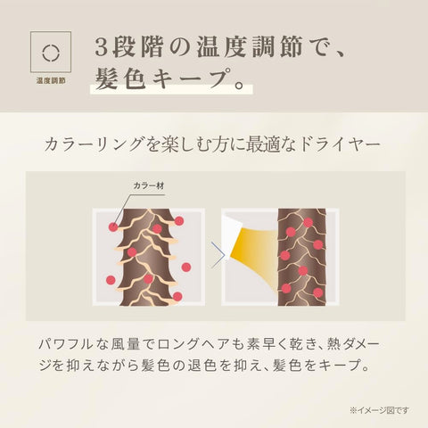 [공식 EC 한정 콜라보레이션 가이드북 포함] KINUJO 키누조 헤어 드라이어, 실크 우먼, 큰 공기 흐름, 빠른 건조, 슈퍼 음이온!원적외선 샤이니 헤어, 테라헤르츠 웨이브, 3단계 온도 조절, 컬러, 탈색 방지, 컴팩트, 경량, 가이드북 포함 (Mocha (KH302))