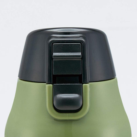 스케이터 (스케이터) 스포츠 보틀, 다이렉트 드링크 워터 보틀, 990ml, 마블 로고, 밀리터리, 병 커버 포함, KSDC10S
