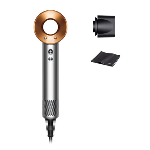 Dyson Supersonic Hair Dryer, High Airflow, Quick Drying (HD08 BNBC AM), Nickel/Copper (Amazon.co.jp Exclusive), Quick Drying Prevents excessive heat damage to smooth hair. ]