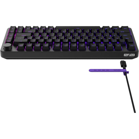 소니 (SONY) 게이밍 키보드 INZONE KBD-H75: KBD-G900 공동 개발/숫자 키리스/영어 알파벳/알루미늄 탑 케이스/볼륨 조절 다이얼/폴링 레이트 8,000Hz/ 개스킷 마운트/래피드 트리거/ 75% 사이즈