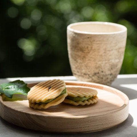 Tsuzuki Hime Senju Senbei (Organic Matcha) 12 Pieces / Kyoto Japanese Sweets, Kyoto Sweets, Japanese Sweets, Individual Packaging, Gift, Souvenir, Gift, Home Use, Tea Time, Thank You, Celebration,