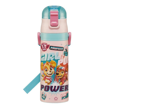Skater SDC4-A Children's Stainless Steel Water Bottle, Direct Drinking, 16.5 fl oz (470 ml), Paw Patrol, Girl, Kid-friendly Lightweight Type, Cold Insulated, Sports Bottle, Cute, For Kids