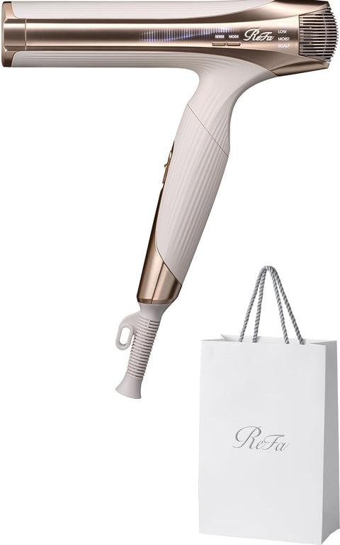 (Rifa Beautech Dryer, Smart W, ReFa Beauty Dryer, Smart W, Ivory, Hair Arrangement Guide Book, Shopper Included