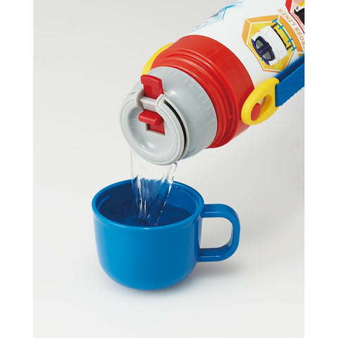 スケーター(Skater) 子供用 ステンレス 水筒 2way 直飲み 470ml コップ飲み 430ml プラレール 子供に優しい軽量タイプ 男の子 保温 保冷 waterbottle スポーツボトル かっこいい キッズ 子供 こども 水瓶 SKDC4-A