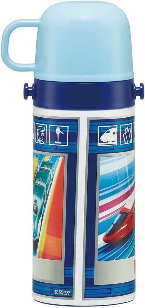 skater 兒童用 不鏽鋼水杯 兩用 420毫升 水杯飲用 350毫升 Plarail 23 兒童輕量 男孩 保溫、保冷小容量款 waterbottle 運動水杯 可愛 兒童 兒童 水瓶 SKDC3-A