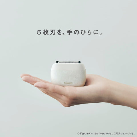 Panasonic松下 LAMDASH 掌内剃须刀 男士剃须刀 小巧型 基本款 5层刀片 哑光黑 ES-PV3A-K