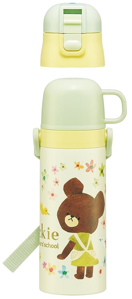 スケーター(skater) 子供用 ステンレス 水筒 2way 直飲み 470ml コップ飲み 430ml くまのがっこう 子供に優しい軽量タイプ 女の子 保温・保冷waterbottle スポーツボトル かわいい キッズ 子供 こども 水瓶 SKDC4-A