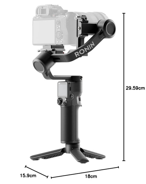 DJI RS 3 Mini 3-Axis Gimbal Lightweight Stabilizer Video Camera Support for Canon/Sony/Panasonic/Nikon/Fujifilm)Gimbal Camera Load Capacity (Test Value) 2kg Bluetooth Shutter Control Portrait Native