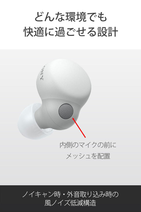 索尼(SONY) NiziU CM出演模型 Sony 無線降噪立體聲耳機 LinkBuds S WF-LS900N:輕量小型/降噪/外音/各種實用/黑色 WF-LS900N BC