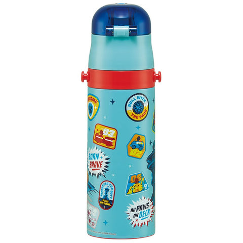 Skater SDC4-A Children's Stainless Steel Water Bottle, Direct Drinking 16.5 fl oz (470 ml), Paw Patrol, 24, Children's Friendly, Lightweight, Cold Insulated, Sports Bottle, Cute, For Kids