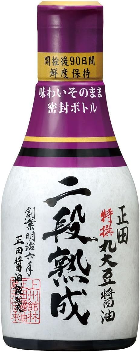 Shoda Soy Sauce, Shoda Special Sen Maru Soy Sauce, 2-Tier Aged, 6.8 fl oz (200 ml) x 4 Bottles