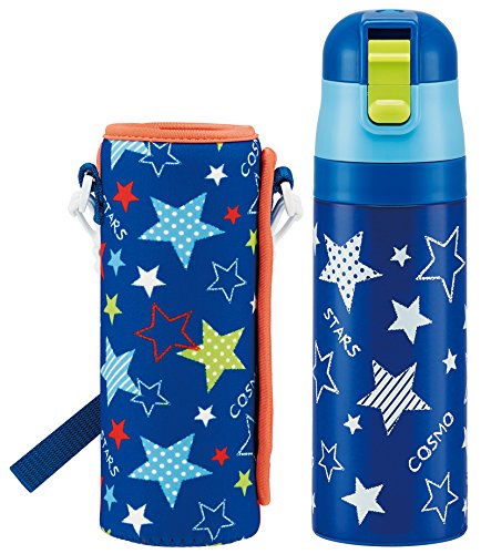 带盖的不锈钢水壶 星星 【KSDC4-カバー付き470ml】 KSDC4