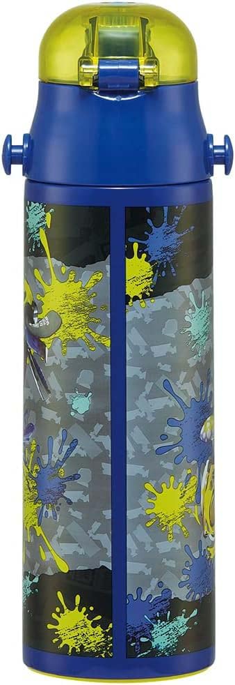 Skater 儿童用 不锈钢水杯 直饮 580毫升 Splatoon 3 儿童温和轻量型 男孩 保冷专用 waterbottle 运动水壶 可爱 儿童 儿童 水瓶 SDC6N-A