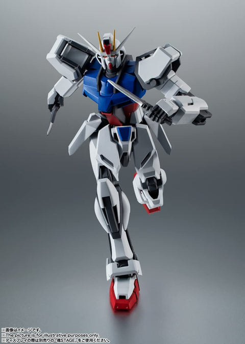 TAMASHII NATIONS ROBOT魂 機動戦士ガンダムSEED GAT-X105 ストライクガンダム ver. A.N.I.M.E. (再販版) 約125mm PVC&ABS製 塗装済み可動フィギュア