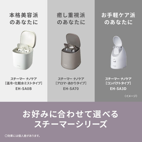 Panasonic EH-SA3D-C Steamer, Nanocare, Compact Type, Cream Tone