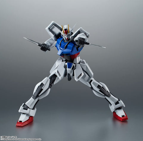 Robot Spirits Mobile Suit Gundam SEED GAT-X105 Strike Gundam Ver. A.N.I.M.E. (Resale Version), Approx. 4.9 inches (125 mm), PVC & ABS Pre-painted Action Figure