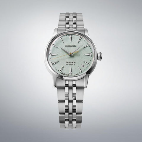 [セイコーウオッチ] 自動巻き腕時計 プレザージュ Cocktail Time 34mm SRRY051 レディース シルバー