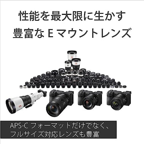 SONY(ソニー) APS-C ミラーレス一眼カメラ α6700 高倍率ズームレンズキット(同梱レンズ:SEL18135) ブラック ILCE-6700M