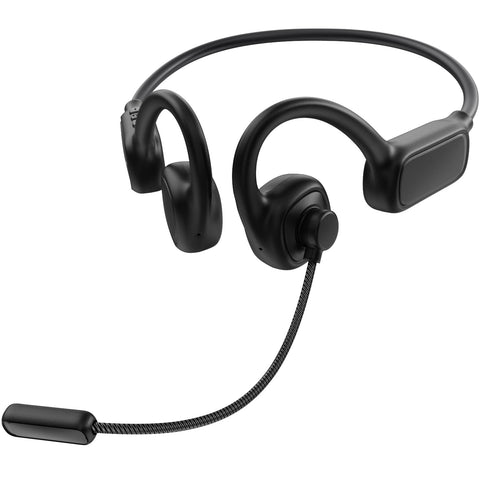 (Ideal for Business! High Quality Microphone Included) Bluetooth Headset, Bluetooth 5.4 + EDR, Business Earphones, Open Earphones, Call Earphones, ENC Noise Cancelling Technology, 1.2 oz (35 g), Ultra
