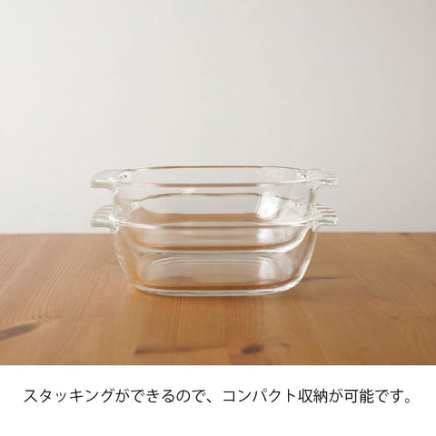하리오 HTZ-2808 내열 유리 토스터 플레이트, 3개 세트, 일본산