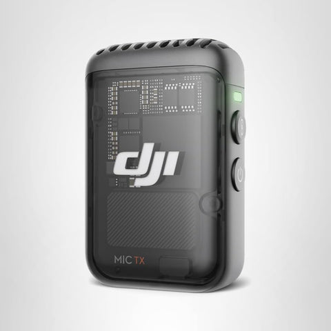 DJI Mic 2 Transmitter (Shadow Black) Wireless Microphone with Smart Noise Cancelling, 14 Hour Internal Recording, Battery Operated, Up to 6 Hours, Magnetic Detachable Bluetooth Microphone, Vlog