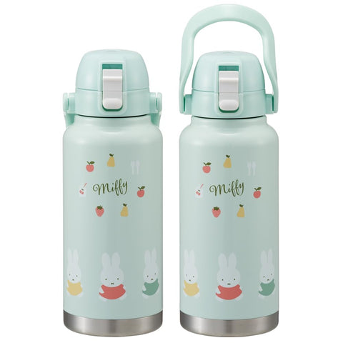 Skater STD10H-A Stainless Steel Direct Bottle with Handle, 33.8 fl oz (1,000 ml), Miffy