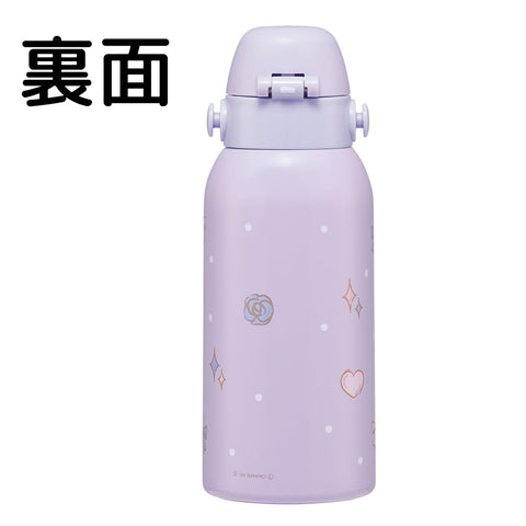 스케이터 (스케이터), 어린이용 스테인리스 스틸 물병, 직접 마시는 것, 600ml, 어린이용, 경량 타입, 산리오, 크로미, 빅 리본, 여아용, 단열, 물병, 스포츠 보틀, 어린이 물병, STCH6-A