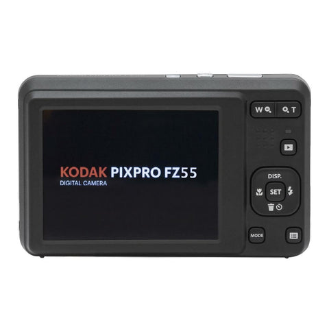 KODAK PIXPRO 好用 變焦 FZ55-BK 16MP 數位相機 光學5倍變焦 廣角 28mm 2.7吋液晶螢幕(黑色)