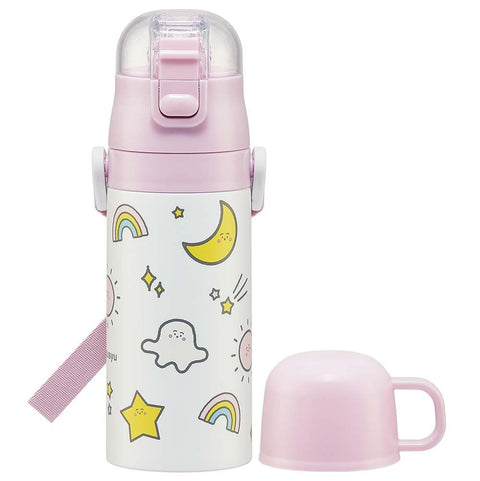 스케이터 (스케이터), 어린이용 스테인리스 스틸 물병, 양방향 빨대 음료수, 410ml, 컵 드링크, 350ml, 시나푸슈, 아동용, 경량 타입, 남아용, 여아용, 단열, 소용량, 물병, 물병, 물병, 물병, 물병 SKCP3-A
