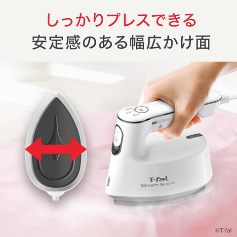 Tefal DV4050J0 Steam Iron, Clothes Steamer, Compact, Ultra Lightweight, Powerful 2-Way, Steam Supre, Black, Handy Iron