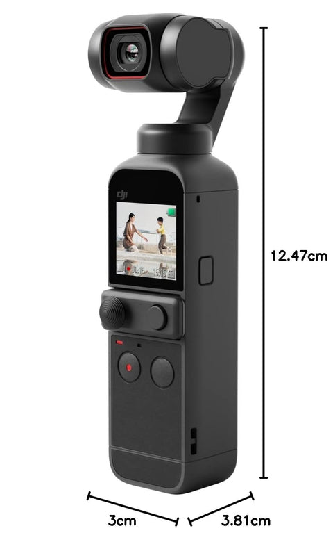 DJI Pocket 2 vlog相机3轴万向稳定器 手持稳定器 4K摄像头 1/1.7英寸CMOS 64MP照片 面部追踪 YouTube/TikTok/Vlog视频拍摄 Android & iPhone对应 便携式 摄像机 黑色