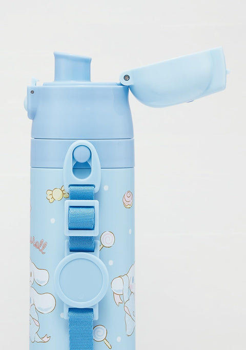 스케이터 (스케이터), 어린이용 스테인리스 스틸 물병, 다이렉트 드링크, 470ml, 어린이용, 경량 타입, 산리오 시나모롤, 빅 리본, 여아용, 단열 물병, 스포츠 보틀, 어린이, 어린이, 물병, SDC468681