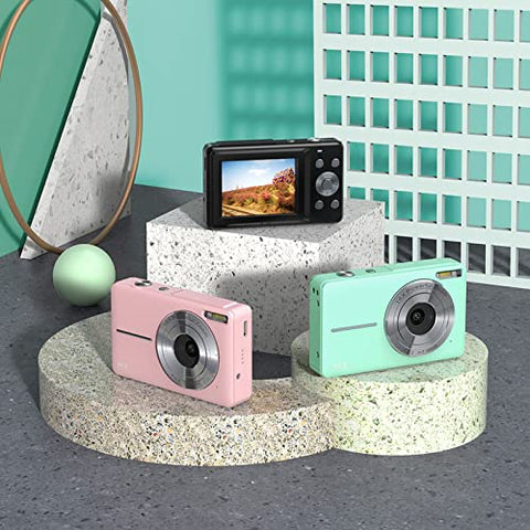 Digital Camera HD 1080P 16x Zoom 2.4" IPS Display (Pink)