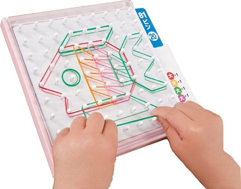 くもん出版(KUMON PUBLISHING) わごむパターンボード RB-12 知育玩具 おもちゃ 3歳以上 KUMON