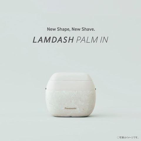 Panasonic ES-PV6A-K Lamb Dash Palm In Shaver, Men's Shaver, Compact, Stone Grain Type, 5 Blades, Marble Black