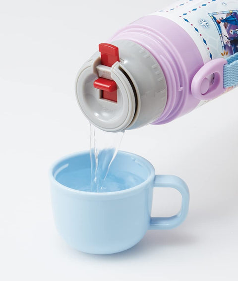 스케이터 (스케이터) 워터 보틀, 350ml, 디즈니 겨울왕국 23, 아동용, 여아용, 다이렉트 드링크 컵, 드링크, 투웨이, 스테인리스 스틸, 컵 포함, SKDC3-A