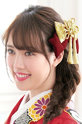 [SOUBIEN] (ソウビエン)卒業式 髪飾り リボン 袴 縮緬 和柄 房紐飾り 金襴緞子 成人式 振袖