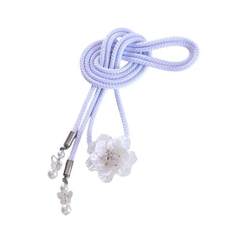 Obi Fastening, 22 Colors, Obi Decoration, White Flowers, Women's, Waist Accessory, Kimono Accessory, Kimono Accessory, Kimono Kimono, Coming-of-age Ceremony, Graduation Ceremony, Wedding