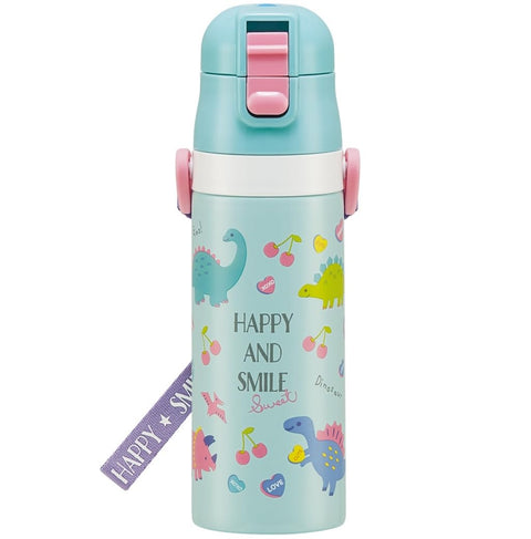 Skater 斯凯达 儿童用 不锈钢 儿童水壶 直饮 470毫升 快乐&微笑 女孩 SDC4