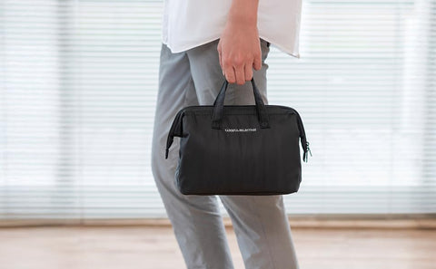 スケーター(Skater) 保冷 がま口 ランチバッグ Lサイズ 幅26×奥行13×高さ19cm スヌーピー ゴールド KGA2