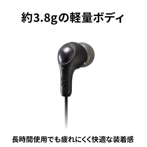 JVC HA-FR9-B Earphones with Mic Wired Black Telework