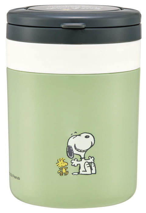 スケーター(Skater) 保温 保冷 スープジャー 300ml 折りたたみハンドル付 抗菌 スヌーピー バッジ LJFO3AG67997