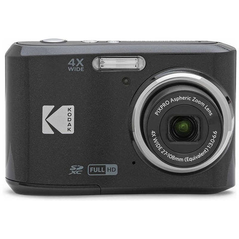 デジタルカメラ PIXPRO FriendlyZoom FZ45 Kodak コダック 4倍光学ズーム 1600万画素 フルHD(1080p)動画撮影 アルカリ乾電池対応モデル ブラック