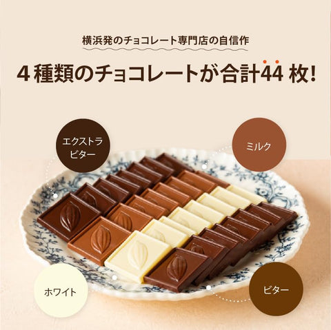 VANILLABEANS (バニラビーンズ) ショコラカレ (44枚入 個包装) チョコレート お菓子 バレンタイン バレンタインデー ご褒美 スイーツ チョコ ※賞味期限は発送日から30日程度