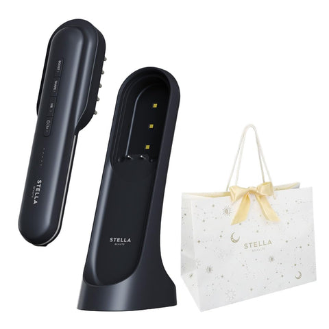 [공식 매장 독점] 스텔라 보테 레이저 및 EMS 리프트 브러시 PRO 2.0 선물 가방 포함 스텔라 보테 일렉트릭 브러쉬 전신 리프트 케어 쉐이프 케어 LLLT 저출력 레이저 EMS RF 고주파 테라헤르츠 플라즈마 이온 뷰티풀 스킨, 아름다운 모발, 두피 케어 전동 브러시, 에이징 케어, 모발 얇아짐 케어, 페이스 케어, 단단한 모공 방수 (몬산토 그레이)