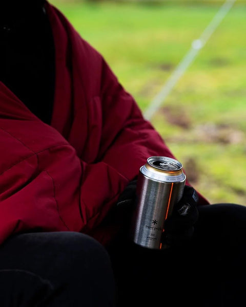 Snow Peak Can Cooler, Cold Insulation, Stainless Steel, Double Wall Vacuum Construction, Outdoor Camping