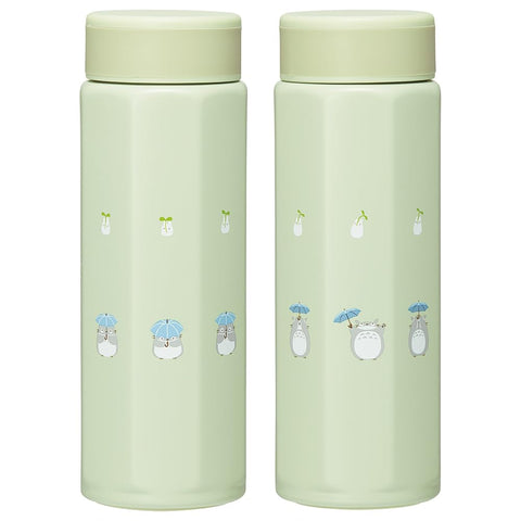 Skater STO5-A Stainless Steel Mug Bottle, 16.9 fl oz (500 ml), Easy to Hold, Octagonal, My Neighbor Totoro, Dondokoro, Studio Ghibli, Thermal, Cold Insulation, Water Bottle