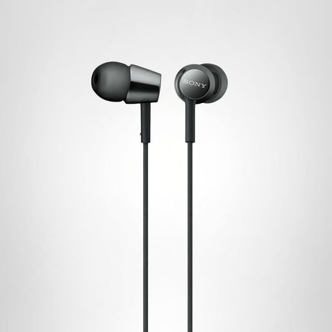 소니 (SONY) 유선 이어폰 MDR-EX155: 캐널 타입 블랙 MDR-EX155 B