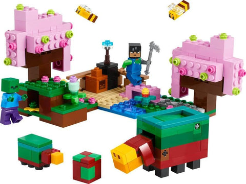 LEGO 樂高 我的世界 櫻花花園 玩具 禮物 積木 女孩 男孩 兒童 7歲 8歲 9歲 10歲 小學生 花 迷你小魚 My Craft 21260