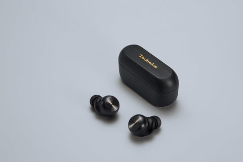 Technics EAH-AZ100-K Wireless Earphones, Black, Magnetic Fluid, Live Sound Quality, Bluetooth, Noise Canceling, 3 Devices, Multi-Point, IPX4, LDAC Compatible, High Resolution Sound Quality Playback,